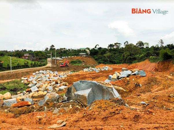 Tiến độ thi công hạ tầng KDC Biang Village ngày 21/05/2022