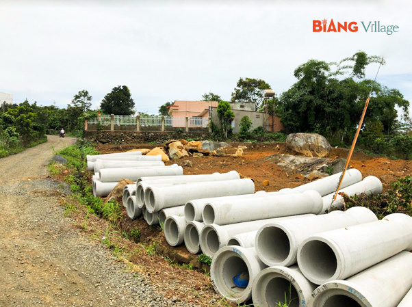 Tiến độ thi công hạ tầng KDC Biang Village ngày 21/05/2022