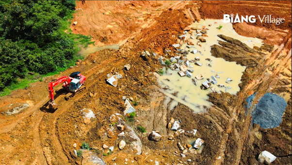 Tiến độ thi công hạ tầng KDC Biang Village ngày 01/06/2022