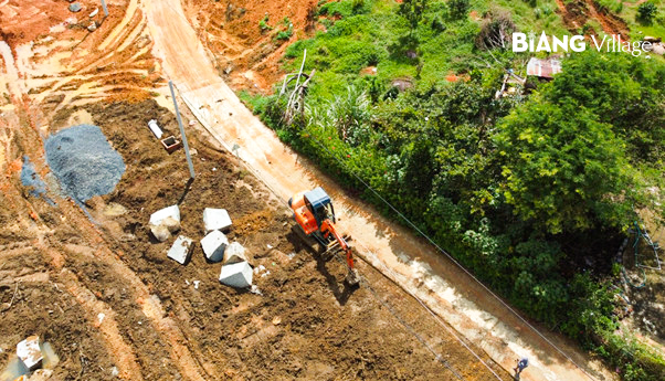 Tiến độ thi công hạ tầng KDC Biang Village ngày 01/06/2022