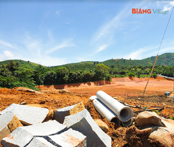 Tiến độ thi công hạ tầng KDC Biang Village ngày 01/06/2022
