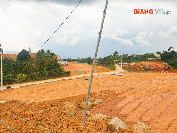 Tiến độ thi công hạ tầng KDC Biang Village ngày 03/06/2022