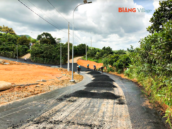 Tiến độ thi công hạ tầng KDC Biang Village ngày 09/06/2022