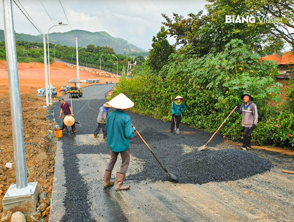 Tiến độ thi công hạ tầng KDC Biang Village ngày 09/06/2022